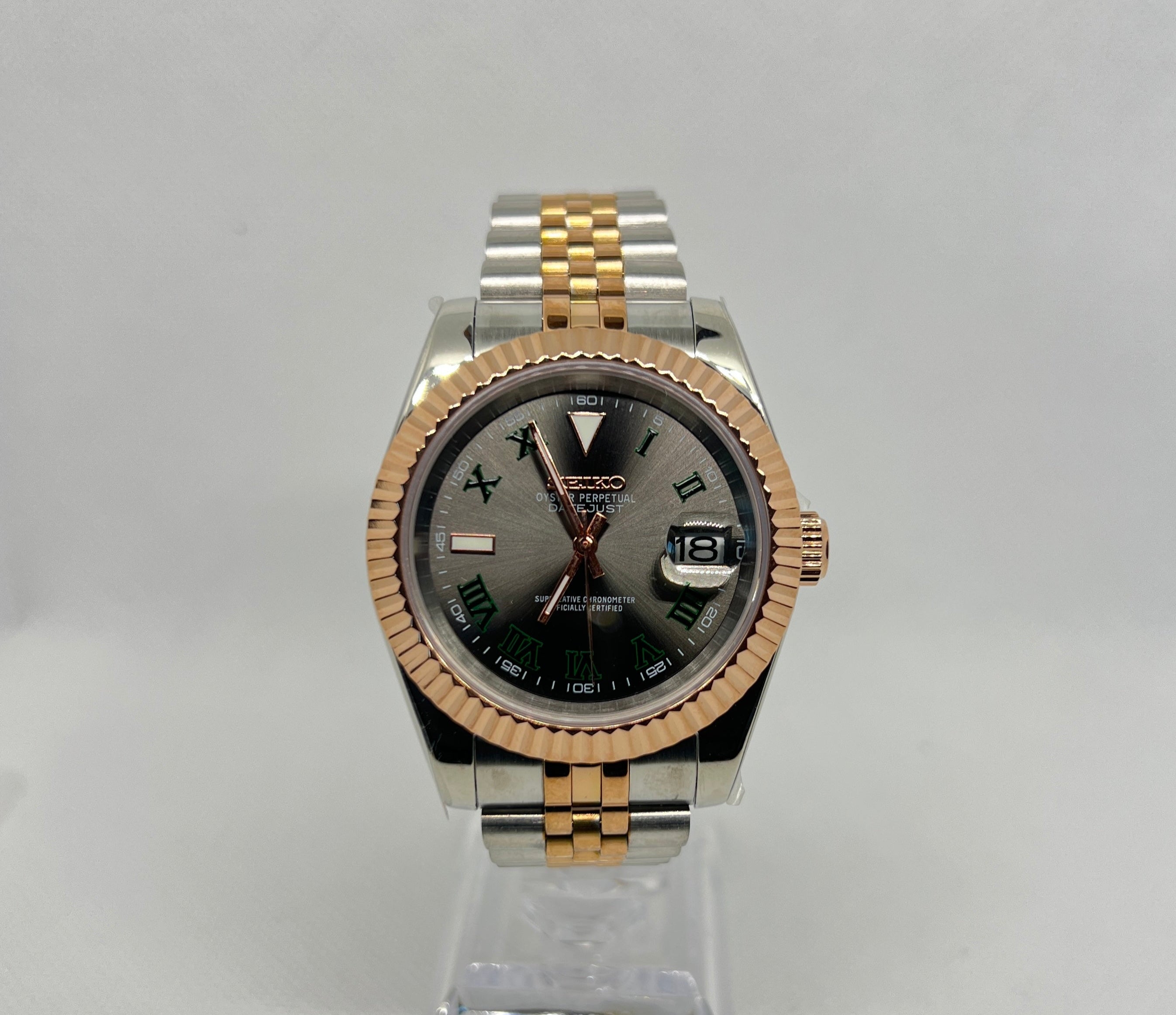 Wimbledon Datejust | Two Tone Rose Gold