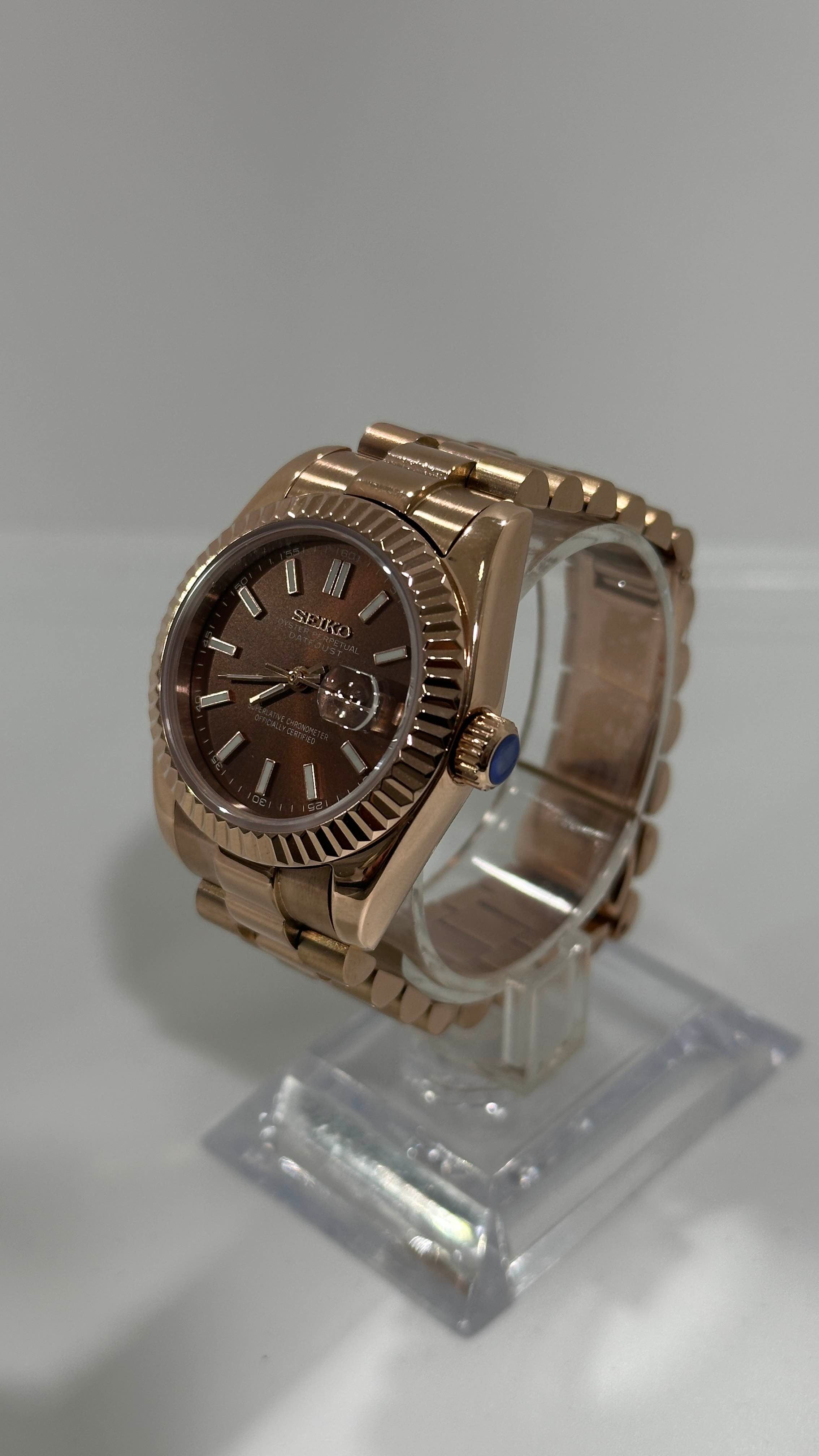 Datejust Rose Gold Chocolate / Womens