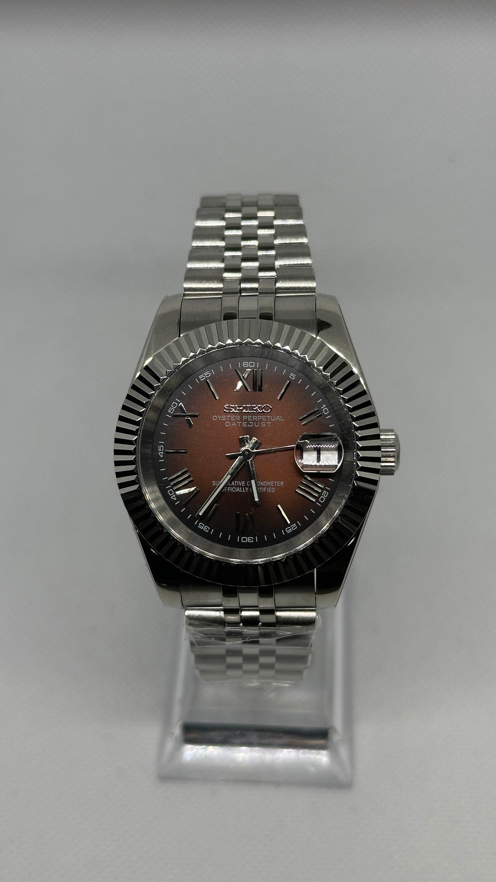 Datejust Sunburst Brown | Roman Markers
