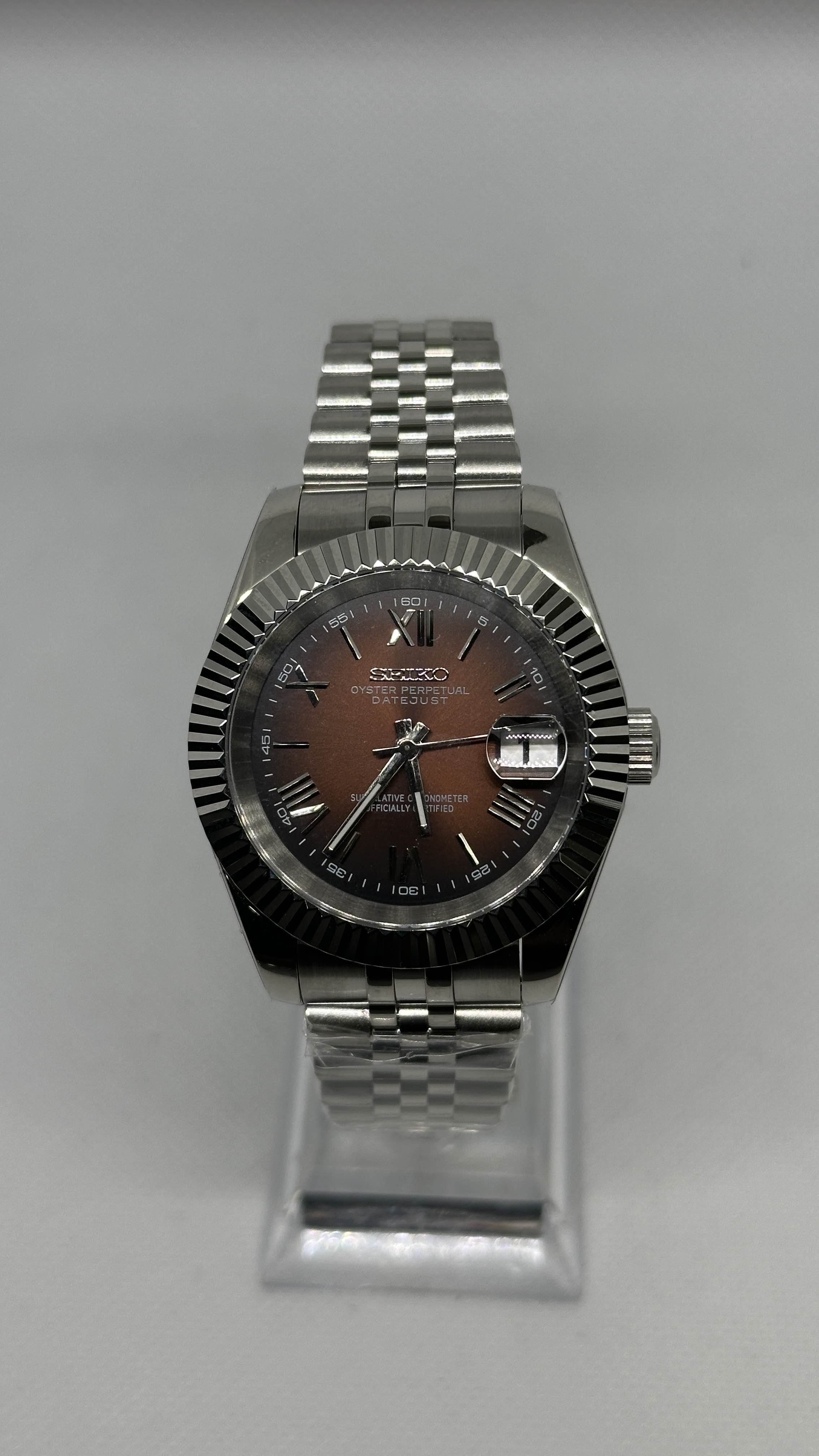 Datejust Sunburst Brown | Roman Markers