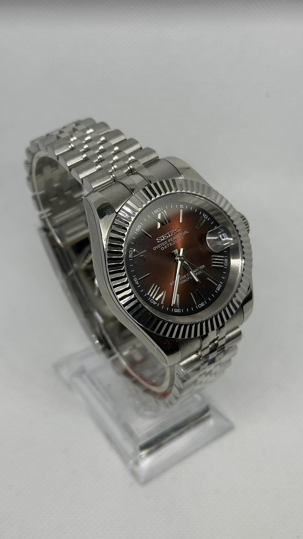 Datejust Sunburst Brown | Roman Markers