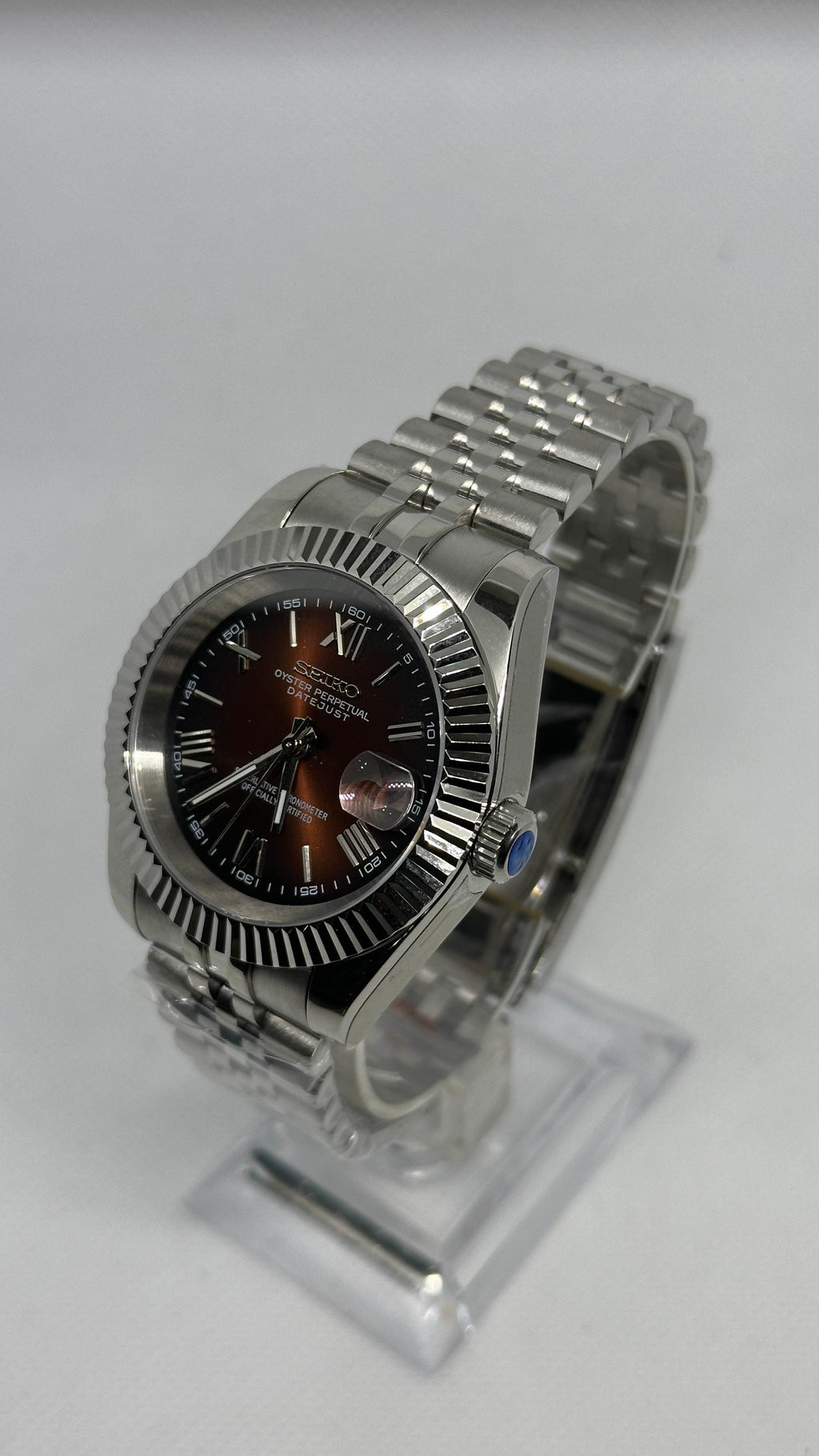 Datejust Sunburst Brown | Roman Markers