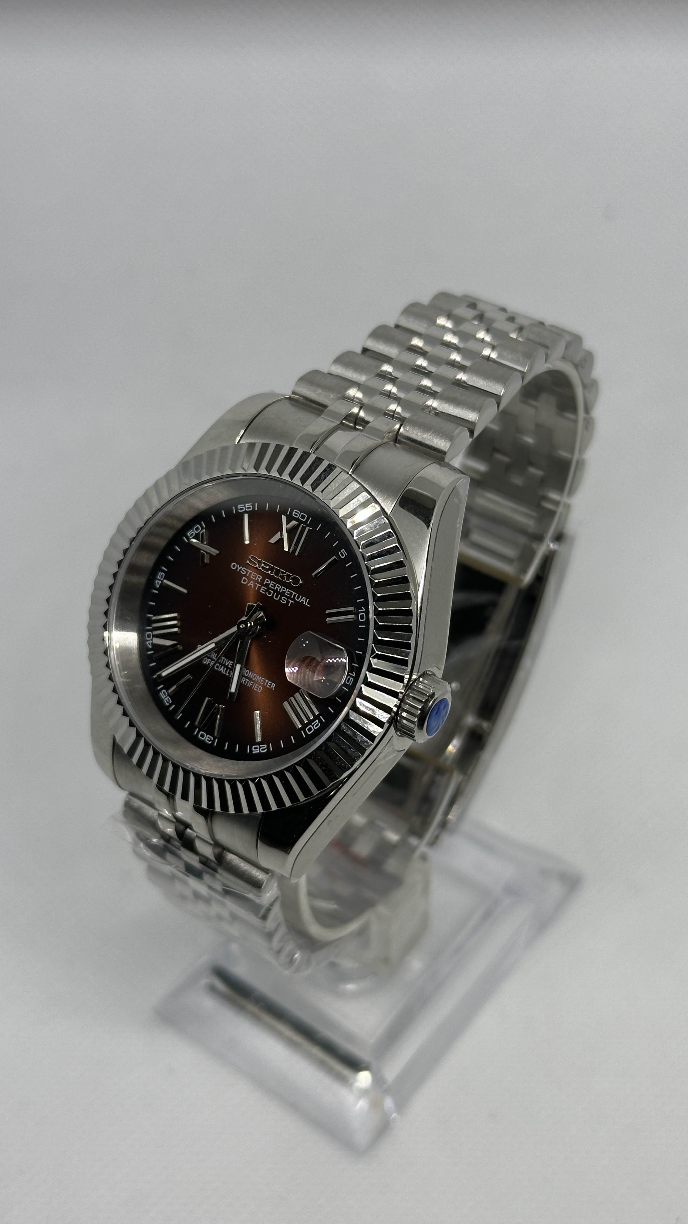Datejust Sunburst Brown | Roman Markers